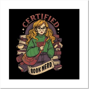 Certified Book Nerd Posters and Art